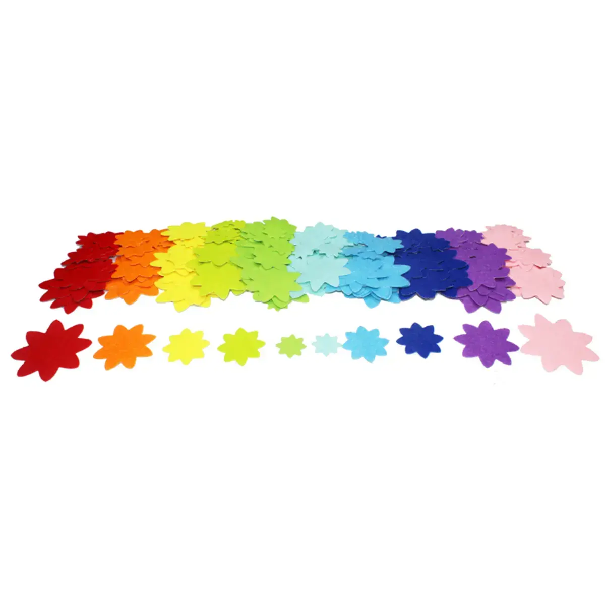 Feutrine adhesive loolipo pack noel 150 pcs 10 coloris assortis - Sodertex loolipo photo du produit