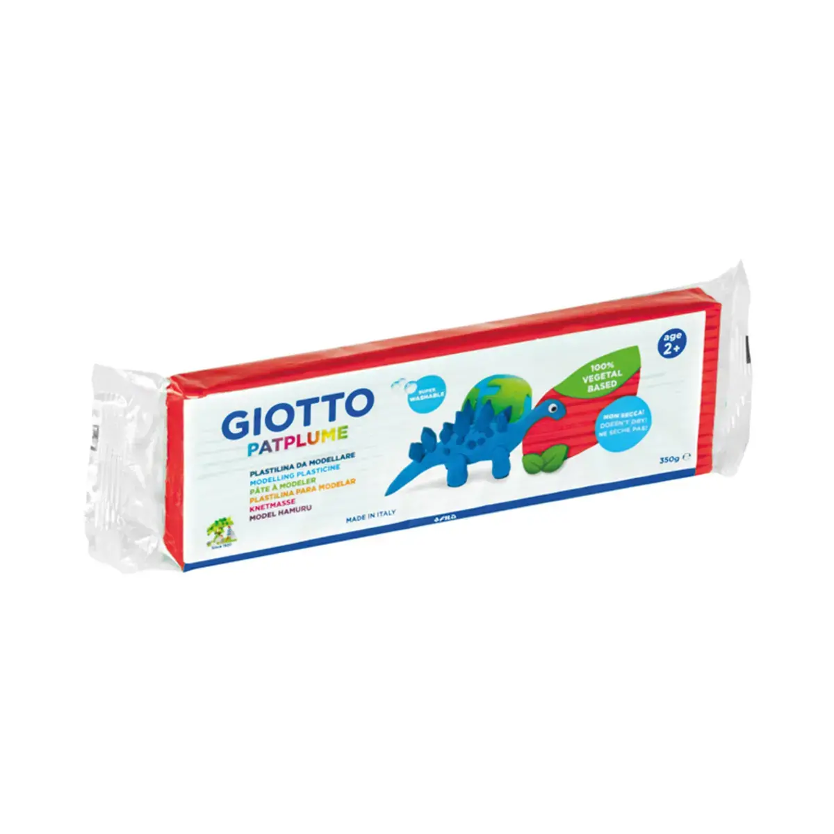 Patplume mati&egrave;re v&eacute;g&eacute;tale souple pain pr&eacute;coup&eacute; 350g rouge - Giotto photo du produit