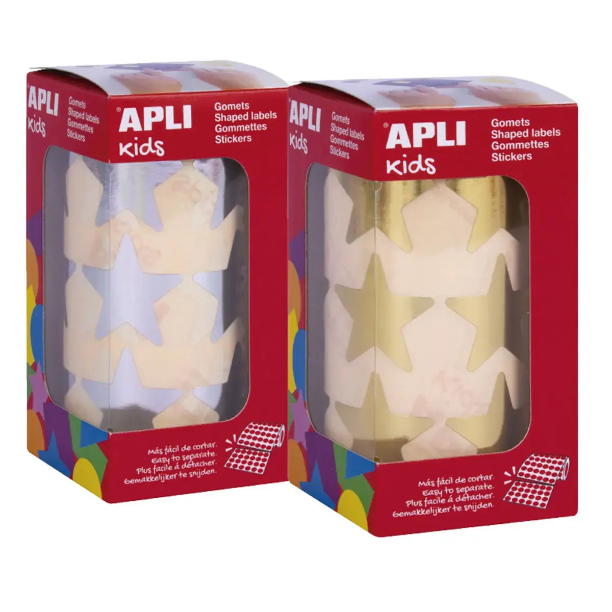 PACK 2 RLX GOM ETOILES OR & ARGENT D33MM photo du produit