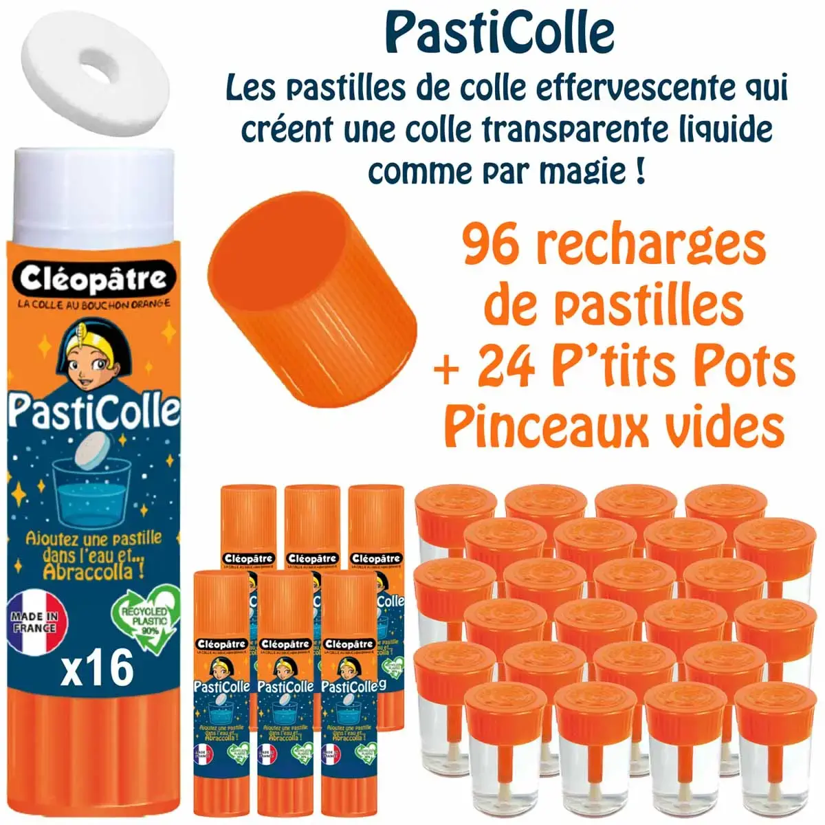PASTICOLLE SCHOOLPACK 6 STICKS + 24 POTS photo du produit