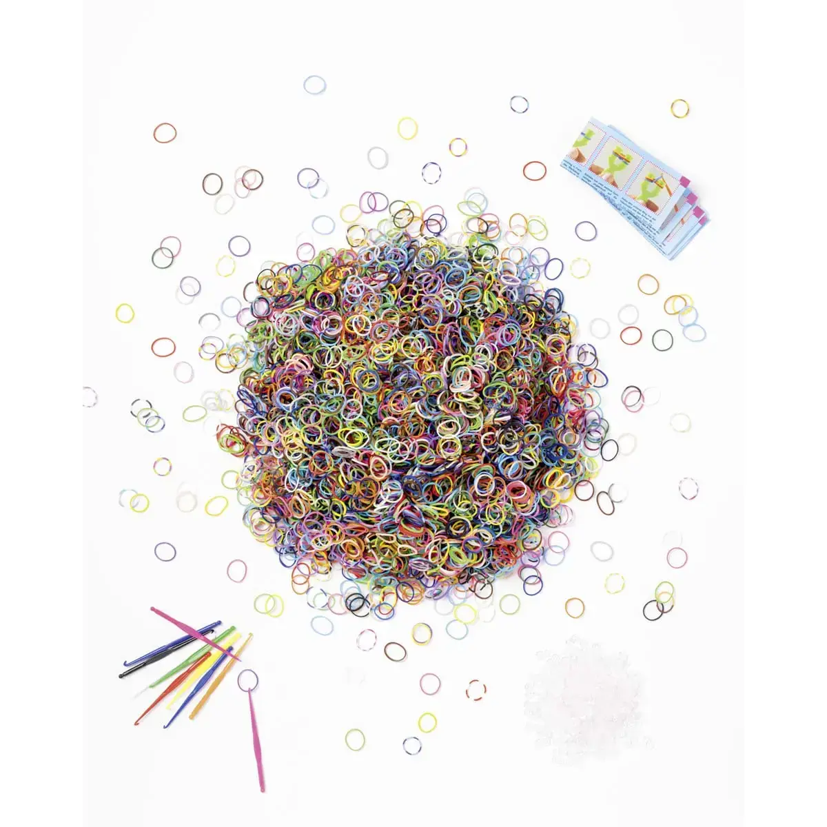 RUBBER LOOPS SUPER PACK, PLUS DE 5.000 PI&Egrave;CES photo du produit