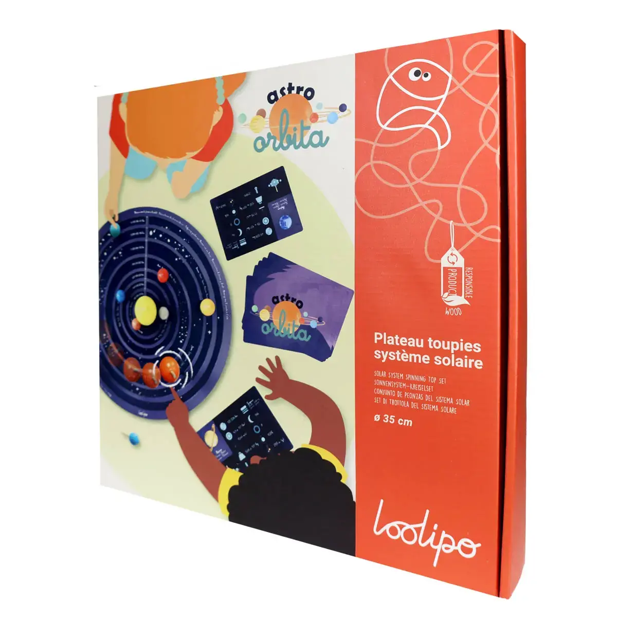Plateau syst&egrave;me solaire Astro Orbita 35 cm Loolipo photo du produit