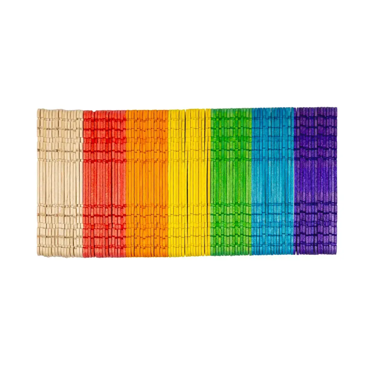 BATONNETS CRANTES - 200 PCS - 7 COLORIS - 11,5 CM photo du produit
