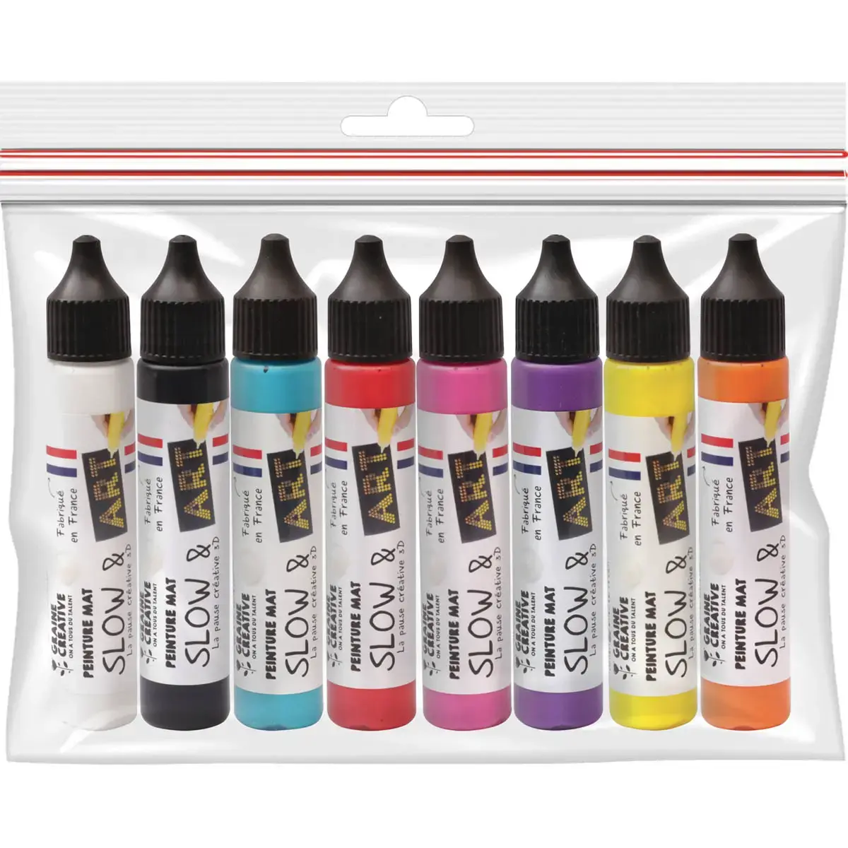 SACHET DE 8 CRAYONS SLOW & ART MATES photo du produit