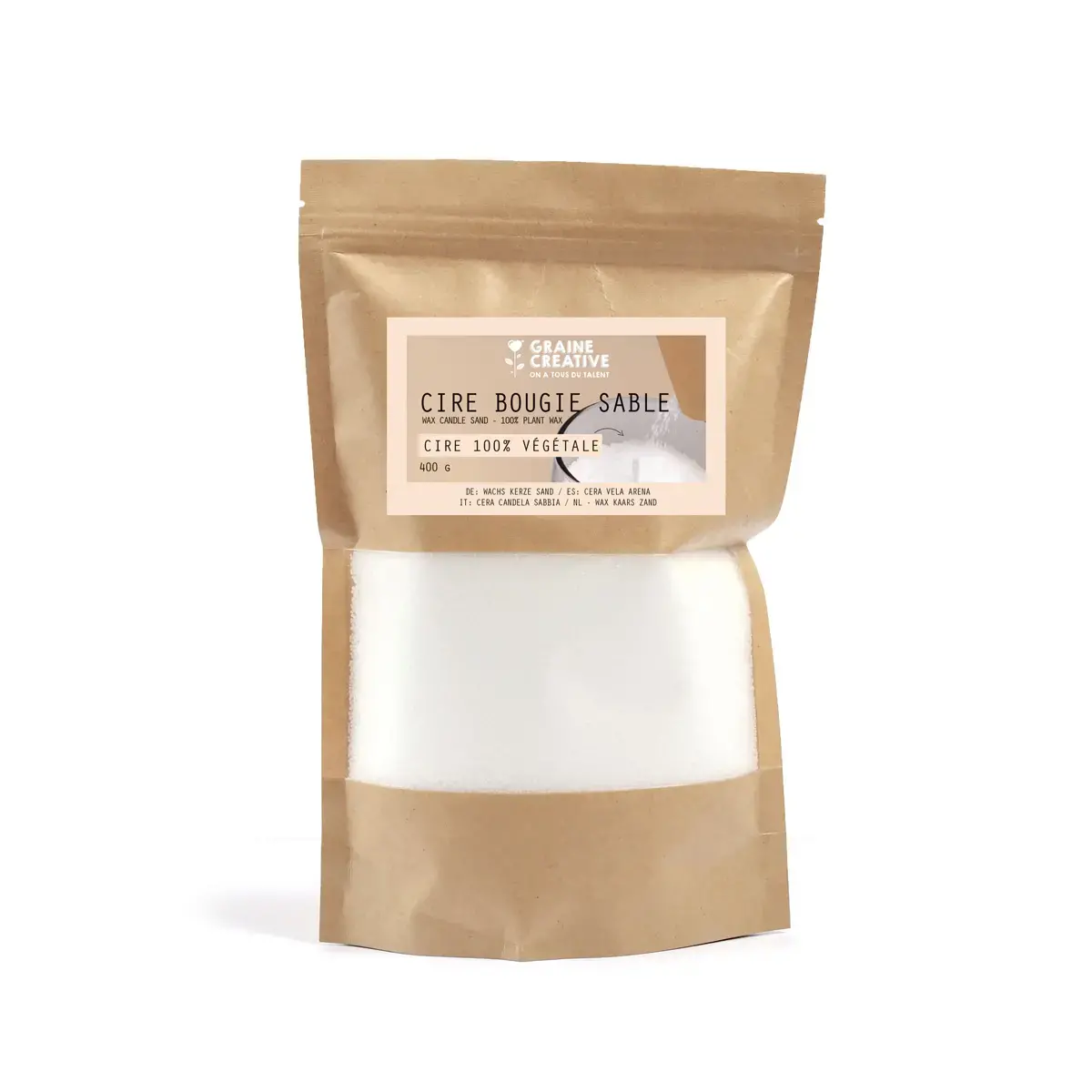 CIRE VEGETALE EFFET PERLE 400 GR photo du produit