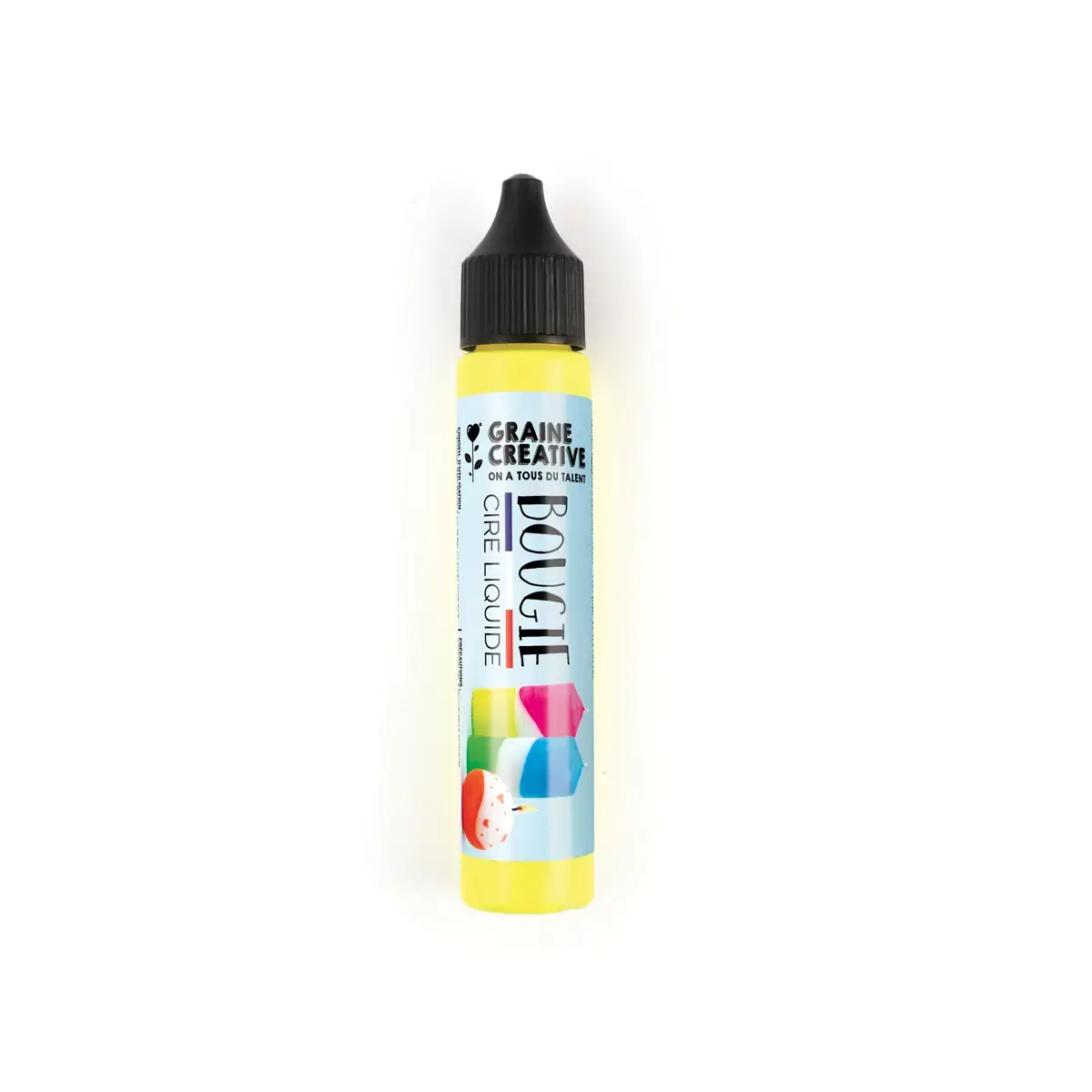 CRAYON POUR BOUGIE 30ML JAUNE FLUO photo du produit