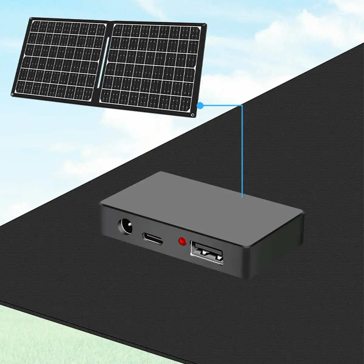 Panneau solaire, 30 watts, pliable - Logilink photo du produit