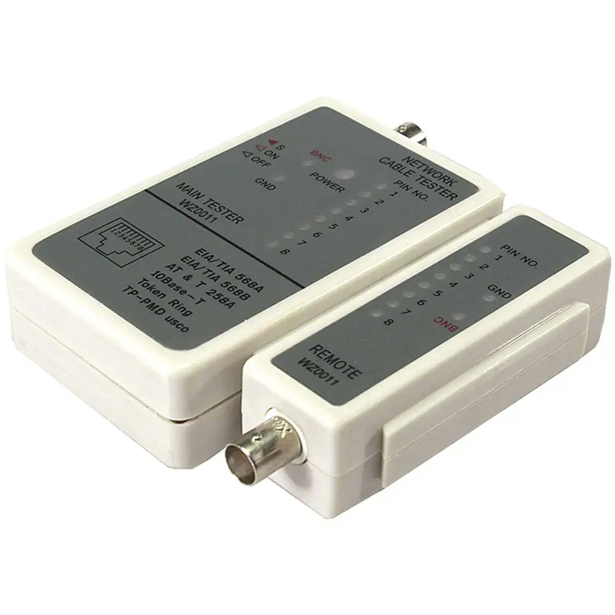 LogiLink Testeur de c&acirc;bles RJ45 et BNC avec une unit&eacute; - Logilink professional photo du produit