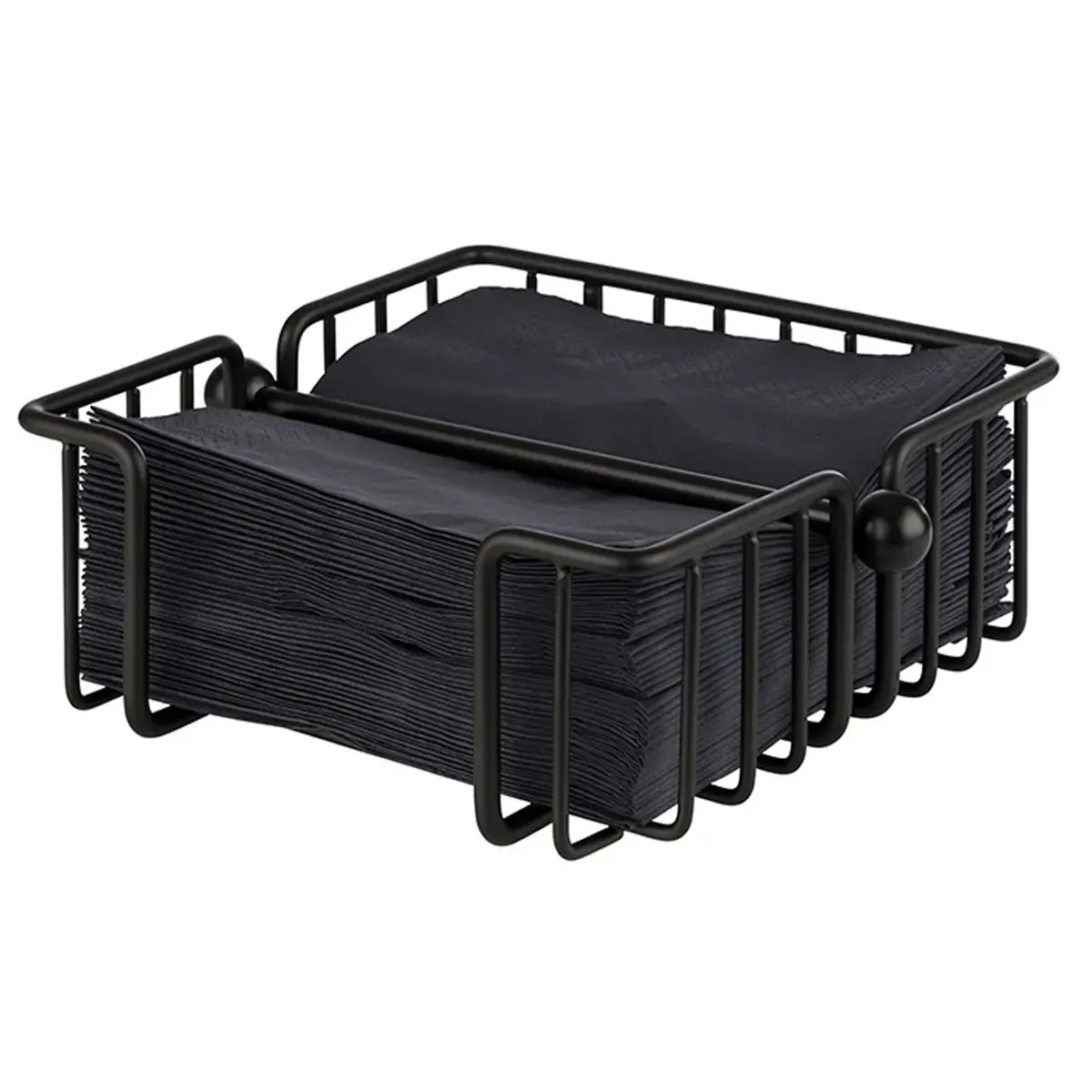 Support pour serviettes URBAN, métal, noir - Aps photo du produit
