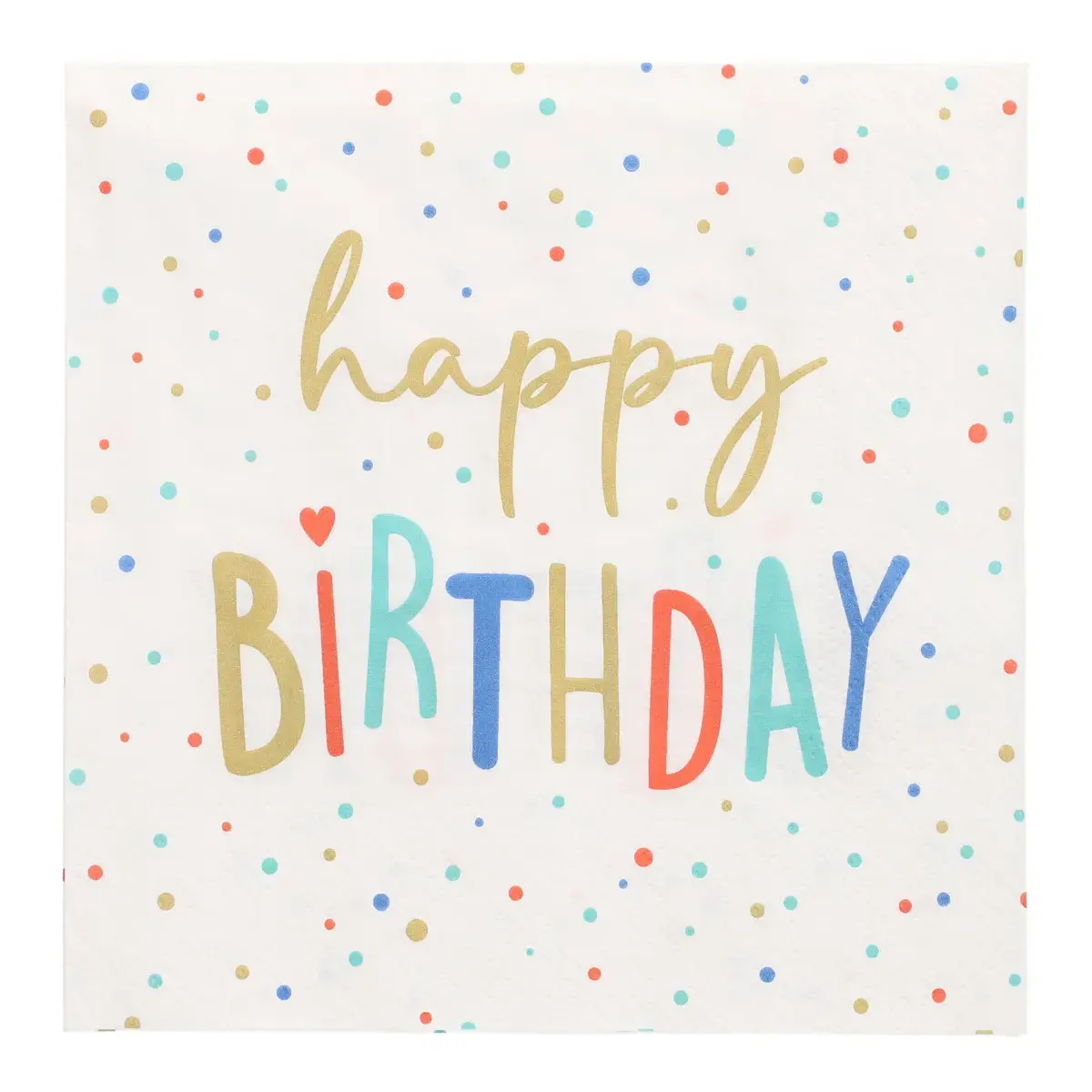 Serviette à motif 'Happy Birthday', 330 x 330 mm - Papstar photo du produit
