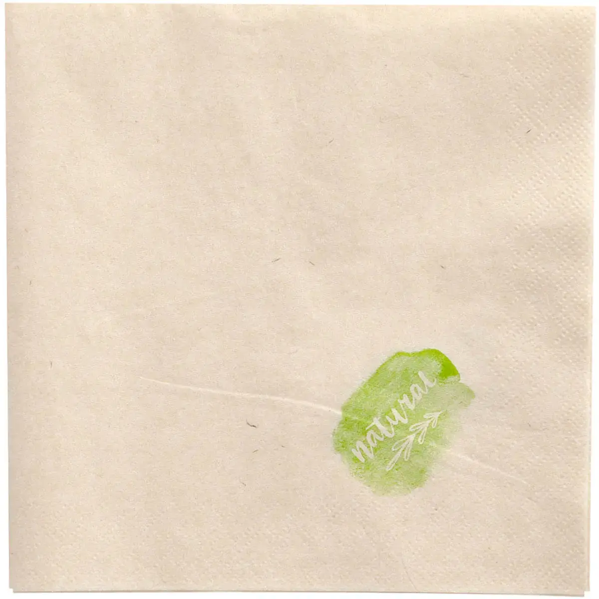 Serviette de table - 300 x 300 mm - Naturel - Papstar photo du produit
