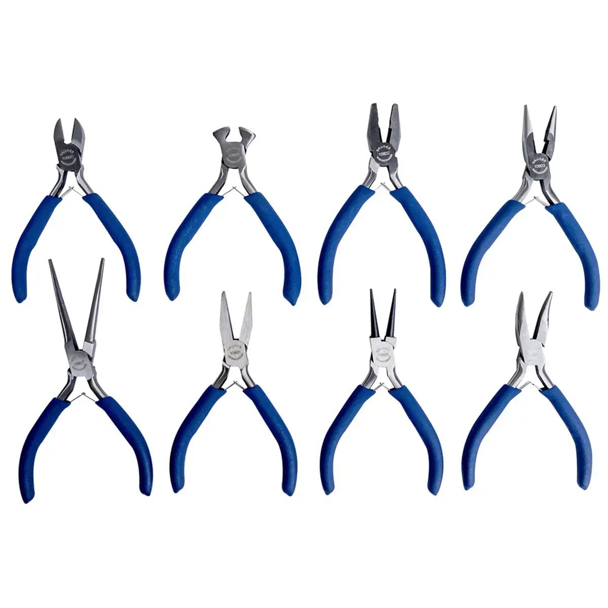Kit de pinces pour électronique, 8 pièces - Brüder mannesmann photo du produit