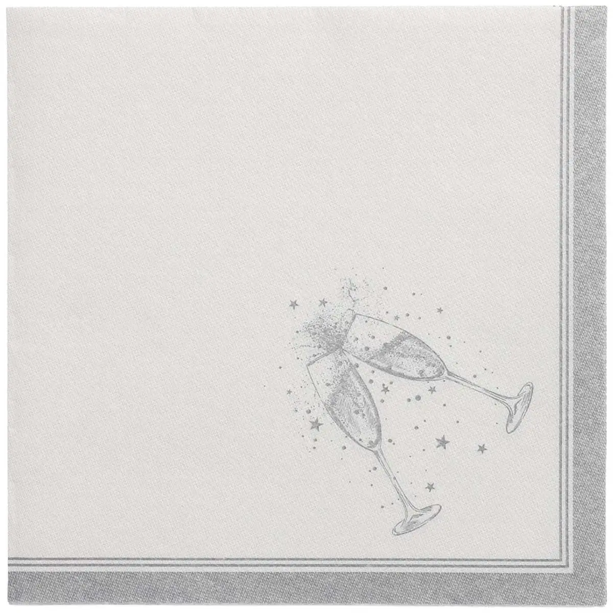 Serviette 'ROYAL Collection Festivities', argent - Papstar photo du produit