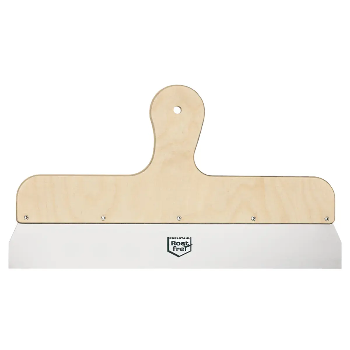 Couteau à enduire, inoxydable, 400 mm, manche en bois - Westex photo du produit