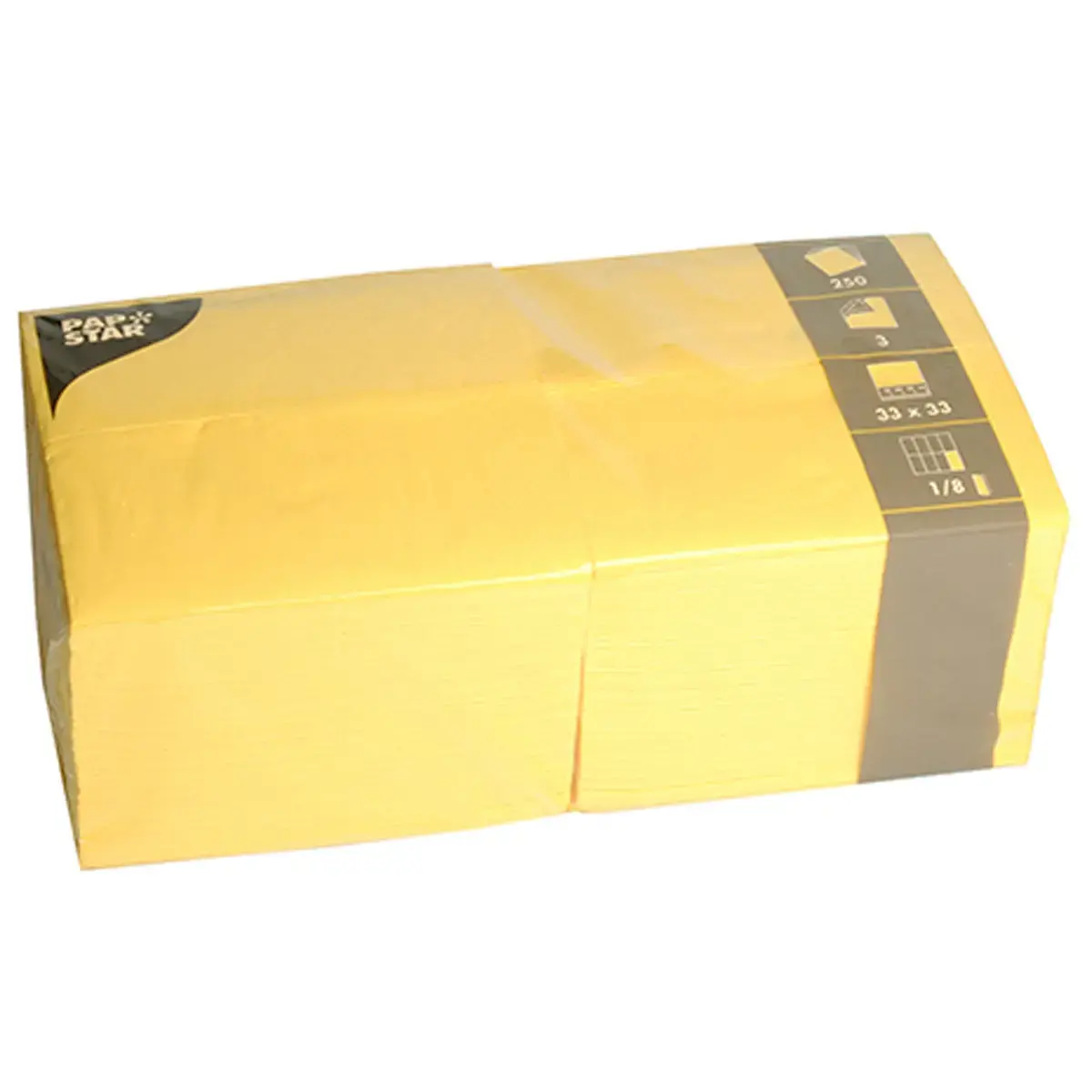 Serviettes bistrot, 330 x 330 mm, bleu fonc&eacute; - Papstar photo du produit
