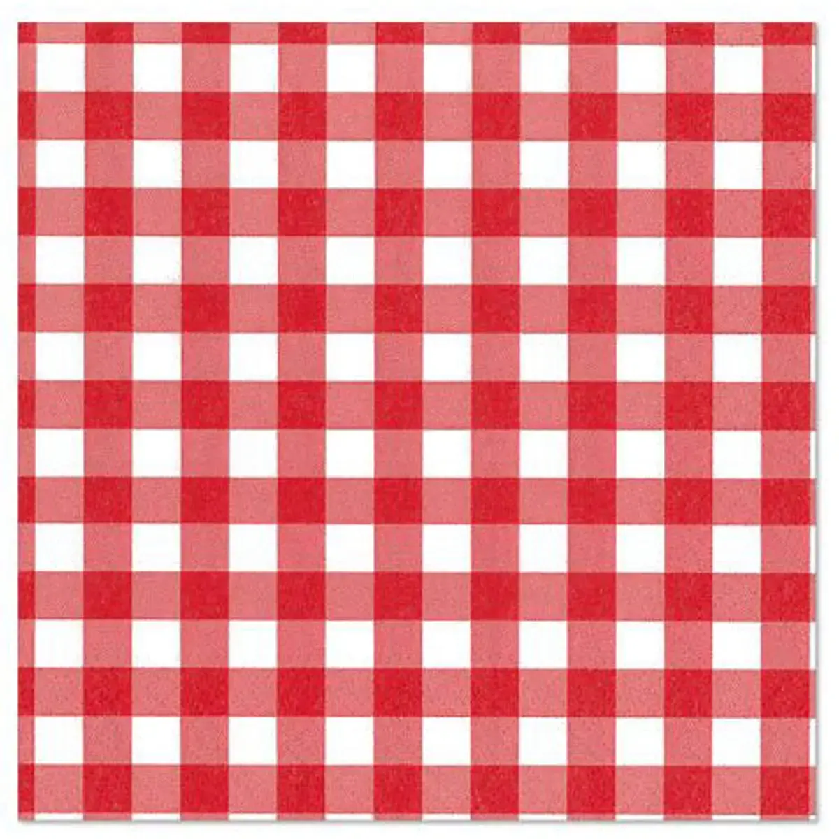 Serviette &agrave; motif Vichy Karo - 330 x 330 mm - Papstar photo du produit