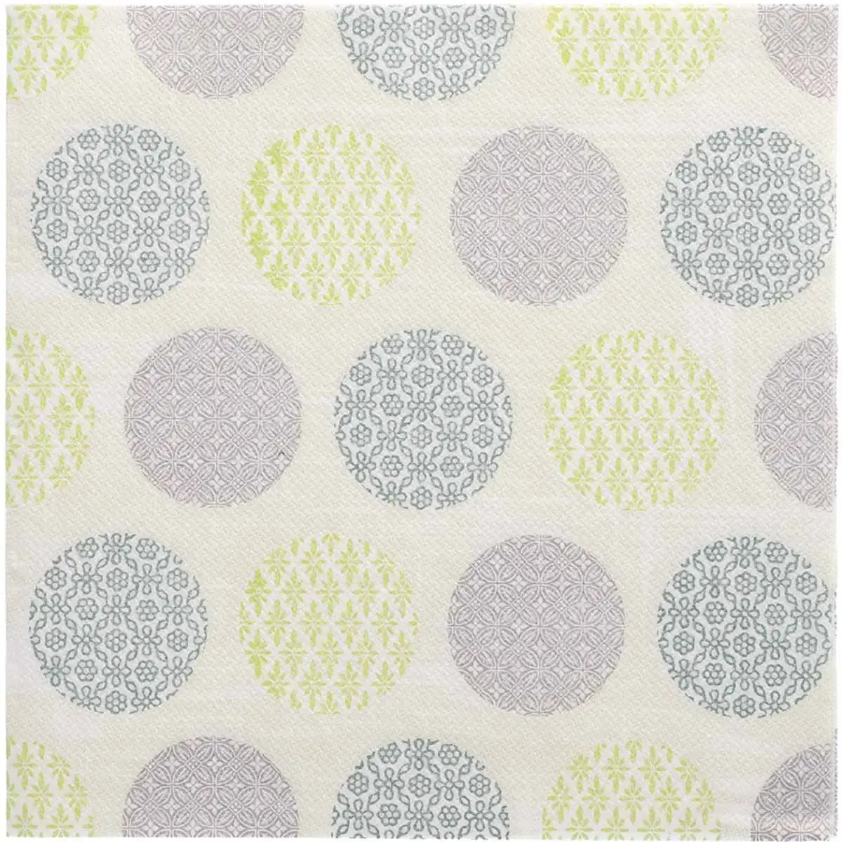 Serviette &agrave; motif 'ROYAL Collection Rococo', jaune - Papstar photo du produit