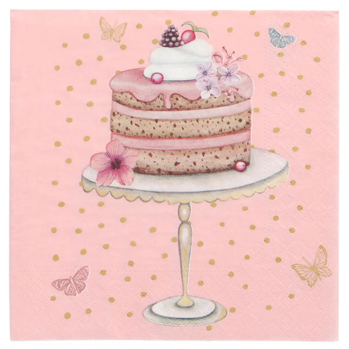 Serviettes à motif 'Cupcakes', 330 x 330 mm - Papstar photo du produit
