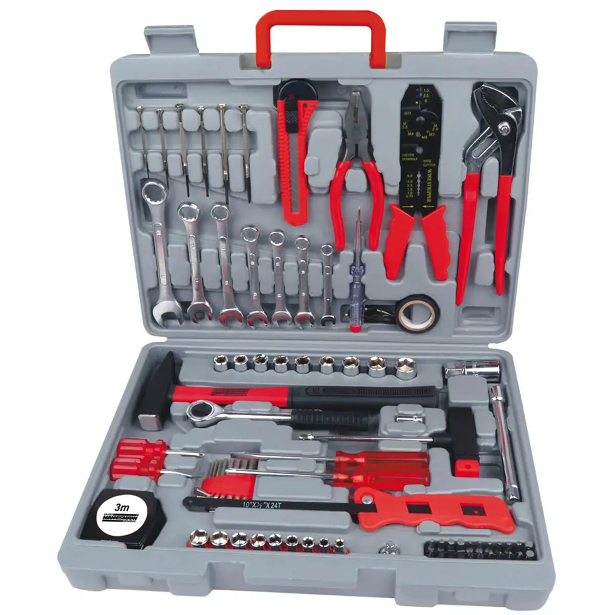 Kit d'outils, 555 pi&egrave;ces, malette - Br&uuml;der mannesmann photo du produit