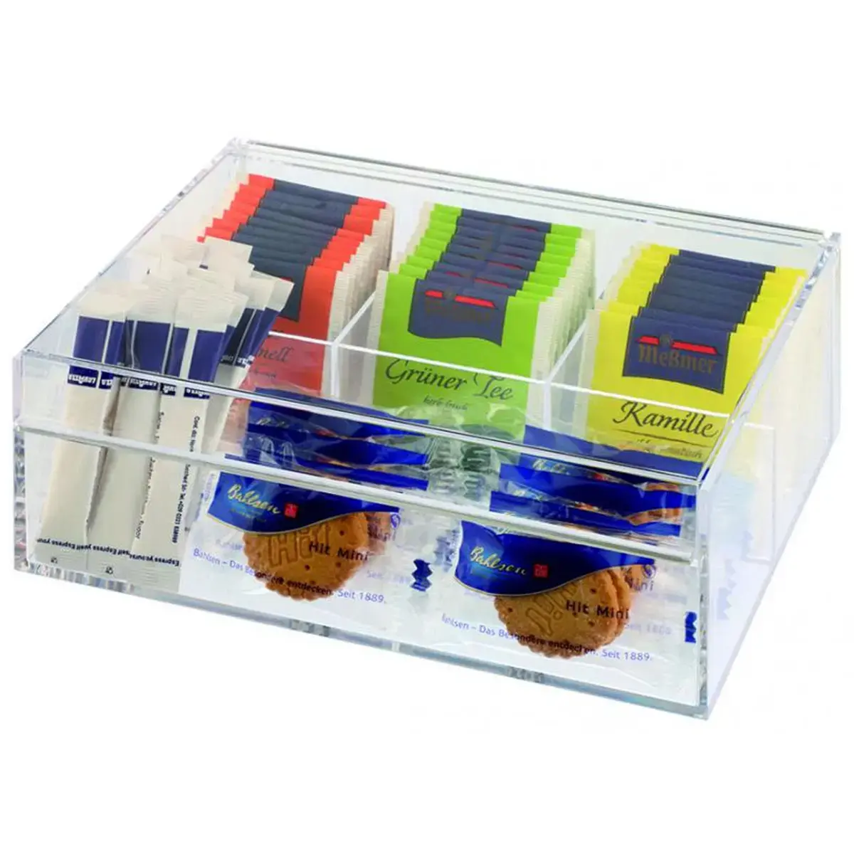 Bo&icirc;te &agrave; th&eacute; & infusion/Multibox,en plastique transparent - Aps photo du produit