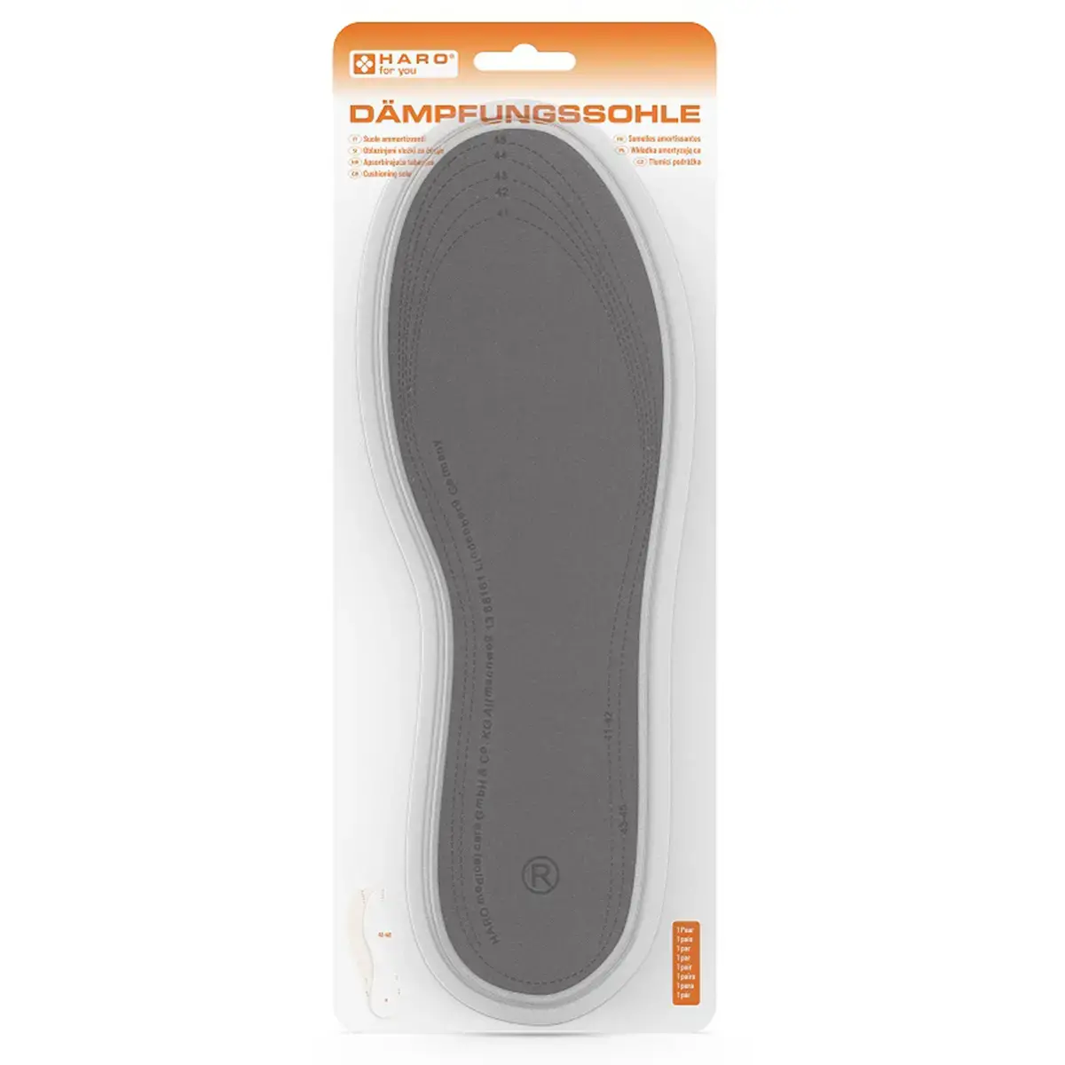 Semelles amortissantes, taille: 36-40, 1 paire - Haro photo du produit