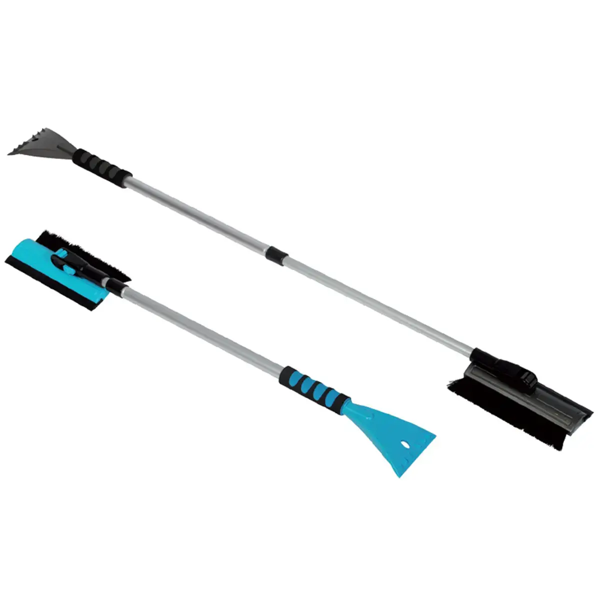 Grattoir à glace avec balai à neige xxl avec poignée 710-1220 mm - Iwh photo du produit