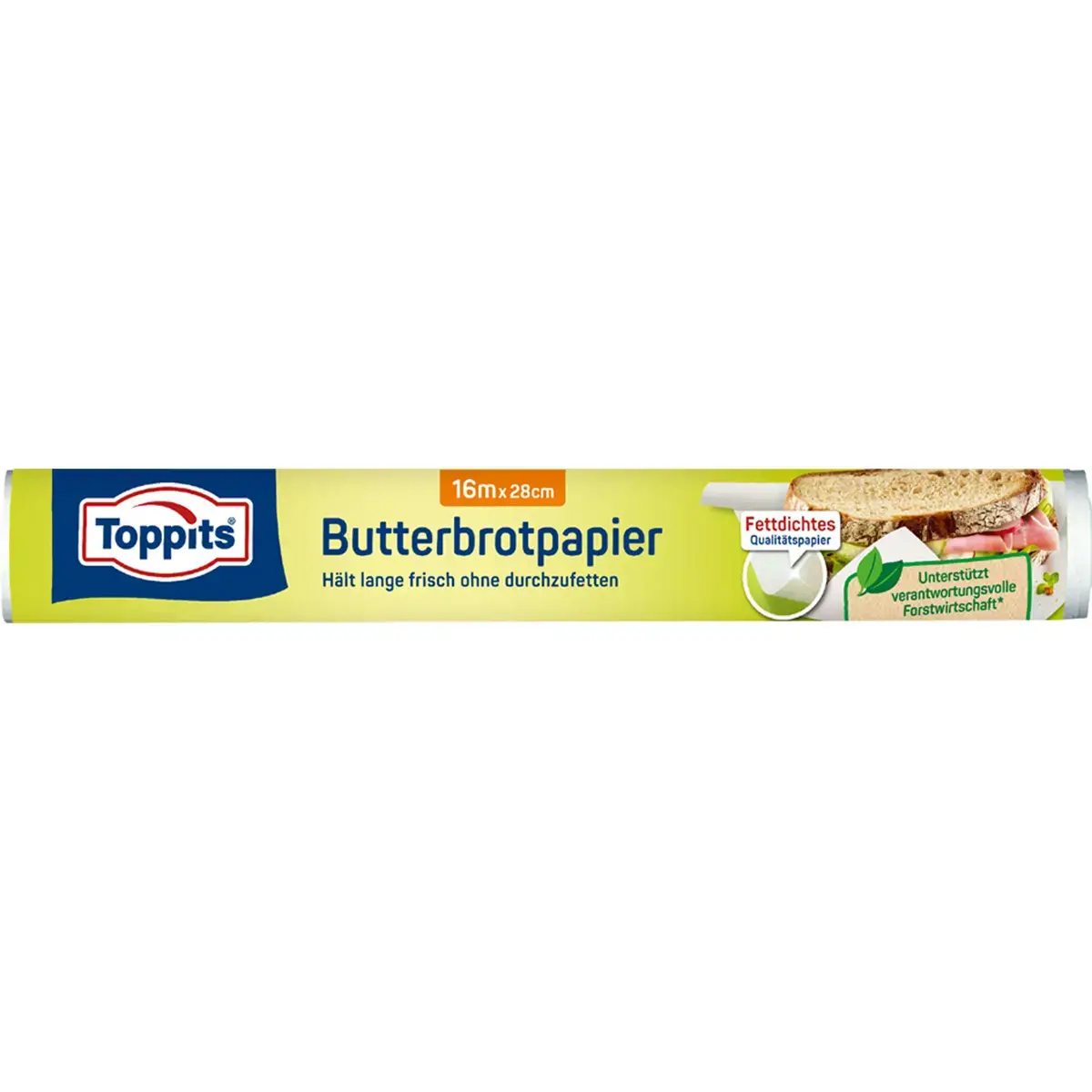 Papier pour sandwich, largeur 280 mm, longueur 16 m - Toppits photo du produit