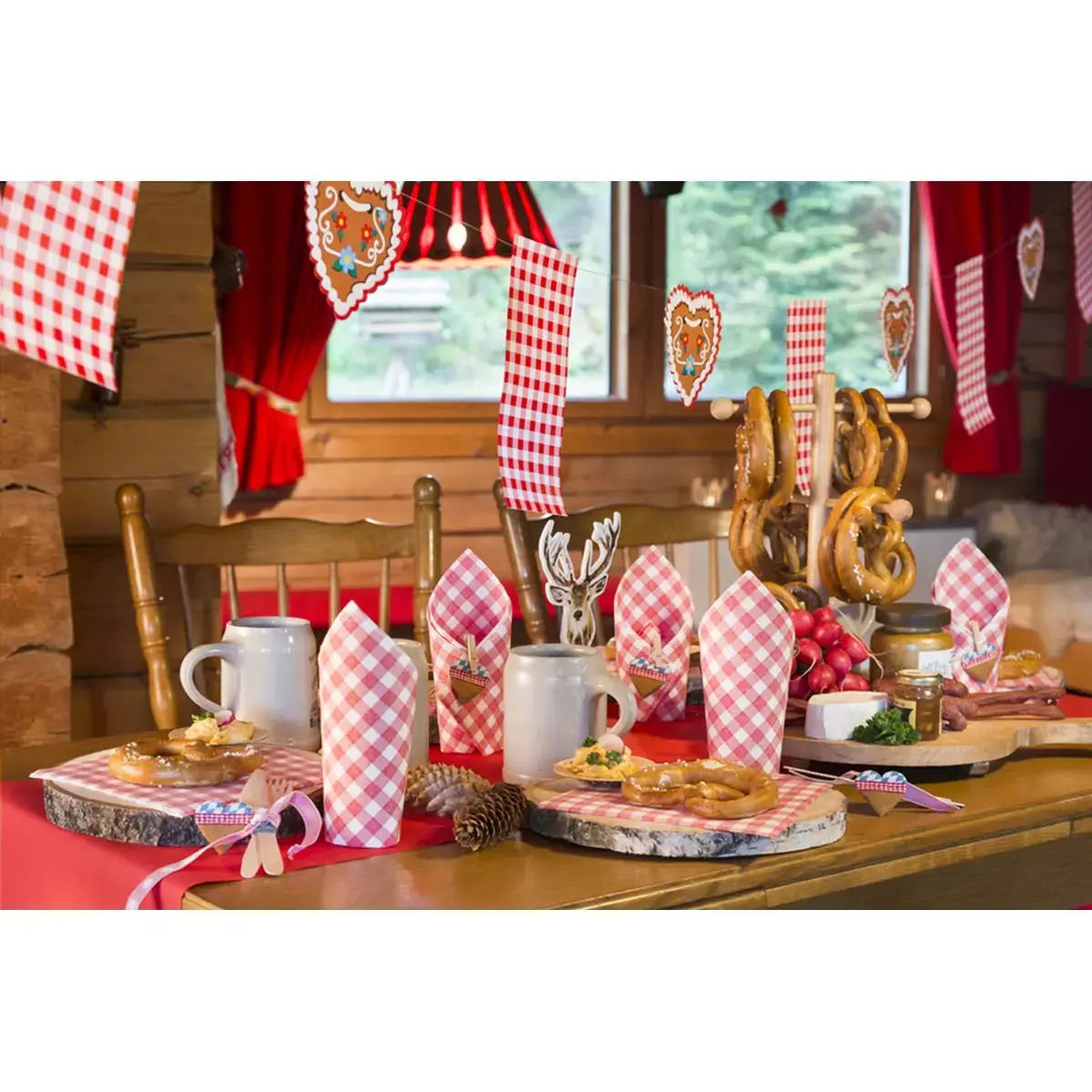 Set de table Vichy - (L) 400 x (P) 300 mm - Papstar photo du produit