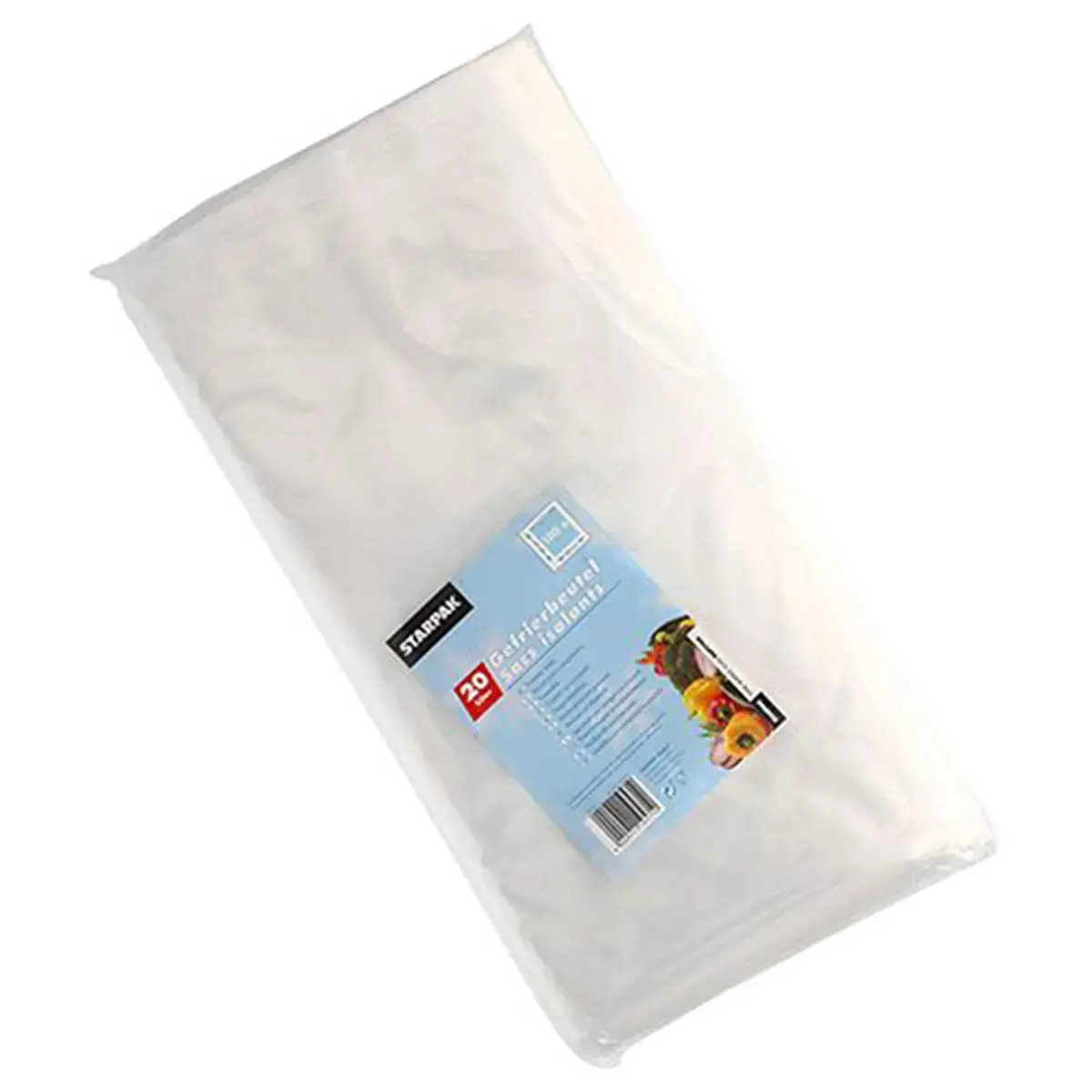 Sachet congélation, 60 L, 900 x 500 mm, transparent - Starpak photo du produit