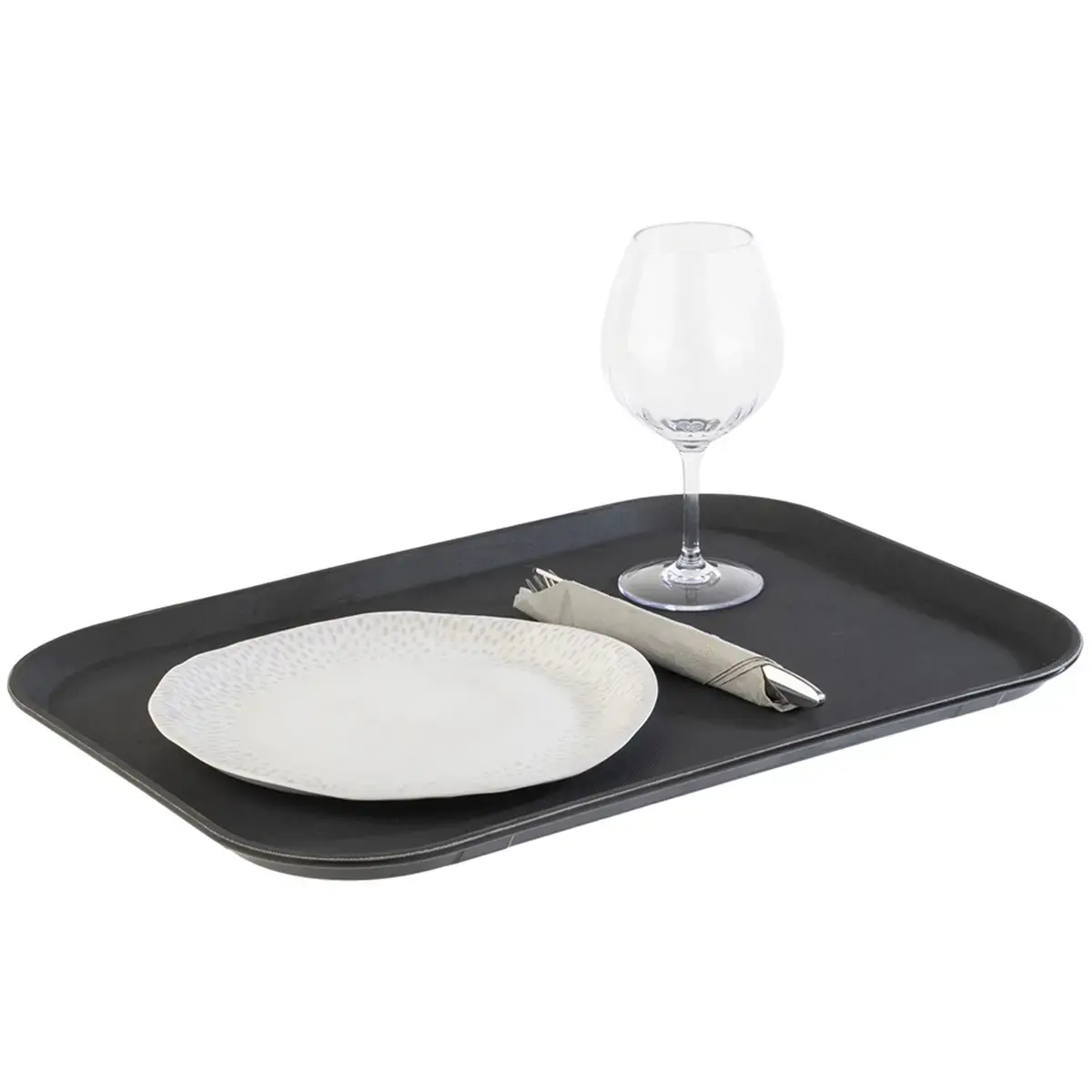 Plateau NOSLIDE, 530 x 20 x 365 mm, noir - Aps photo du produit