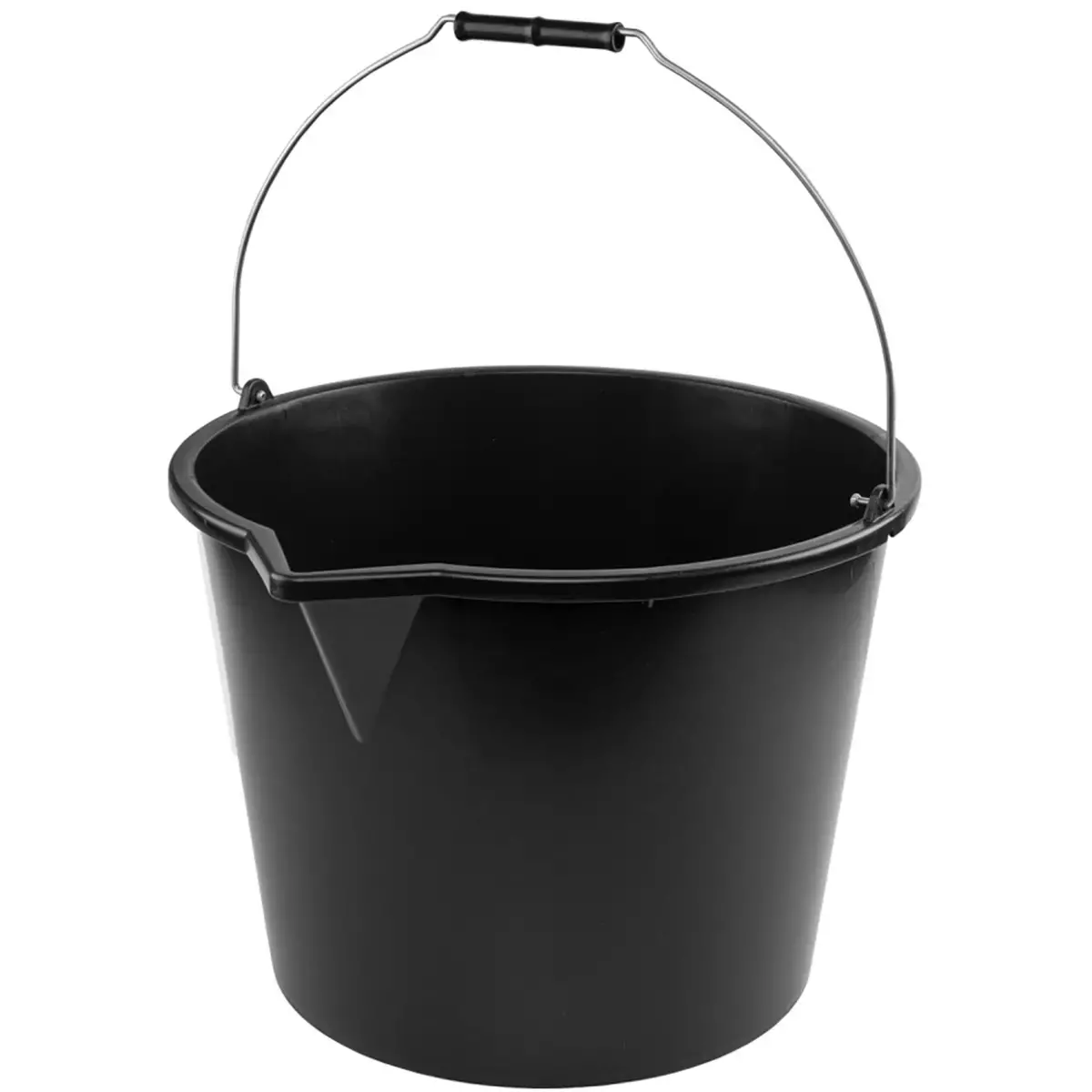 Seau avec bec verseur, 20 litres, PP, noir - Bradas photo du produit