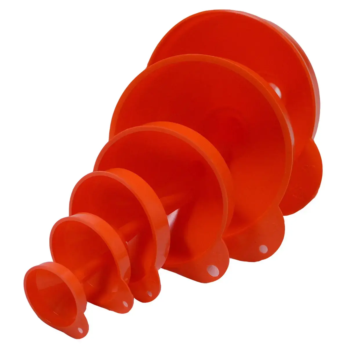 Set d'entonnoir, 6 pi&egrave;ces, orange - Iwh photo du produit