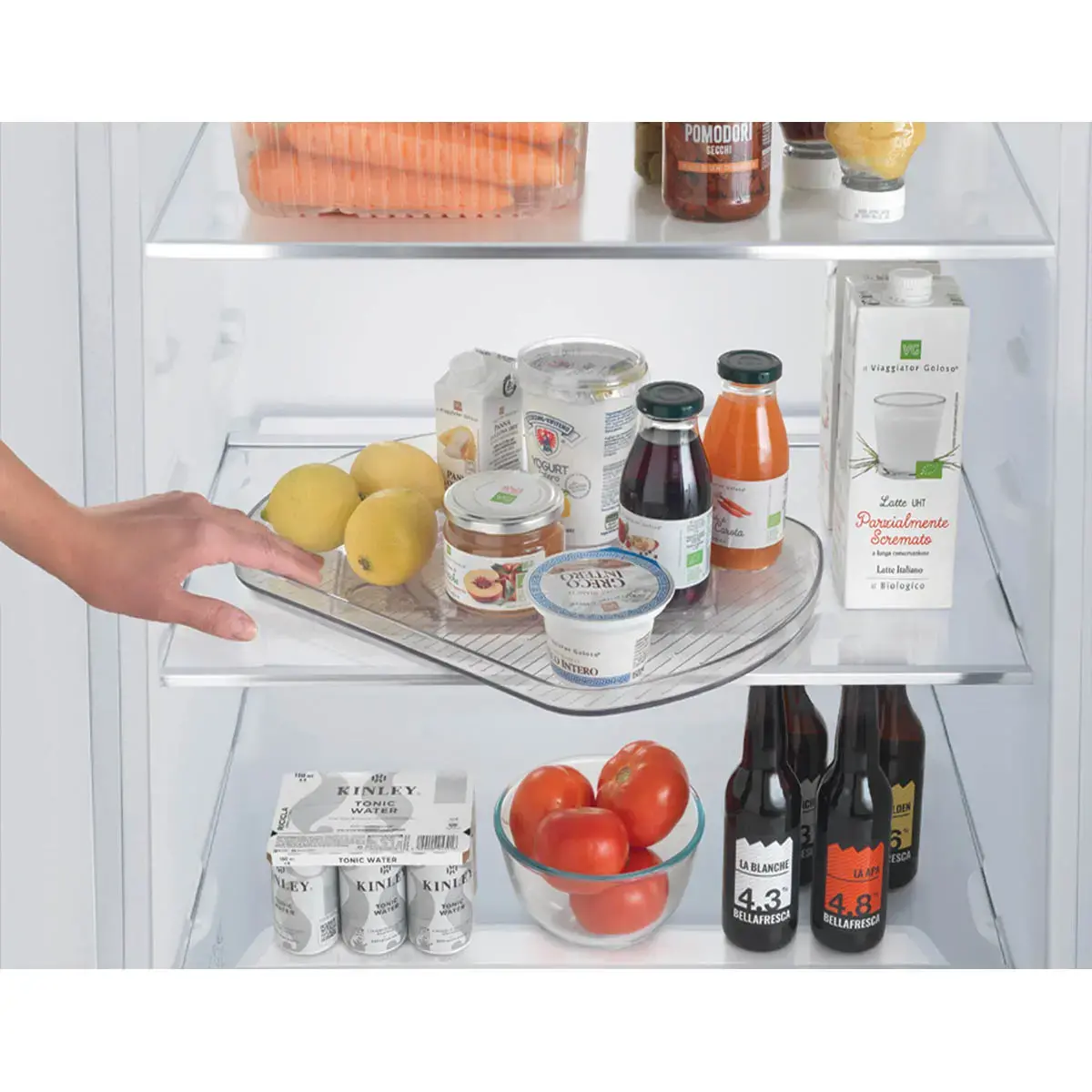 Plateau tournant Loop, plastique, transparent - Metaltex photo du produit