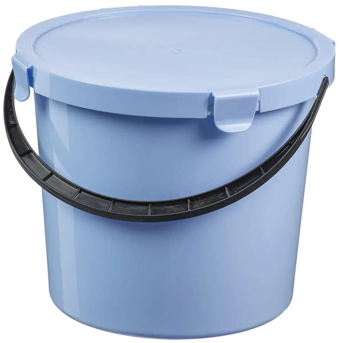 Seau à cueillette avec couvercle,10 L, bleu clair - Plast Team photo du produit