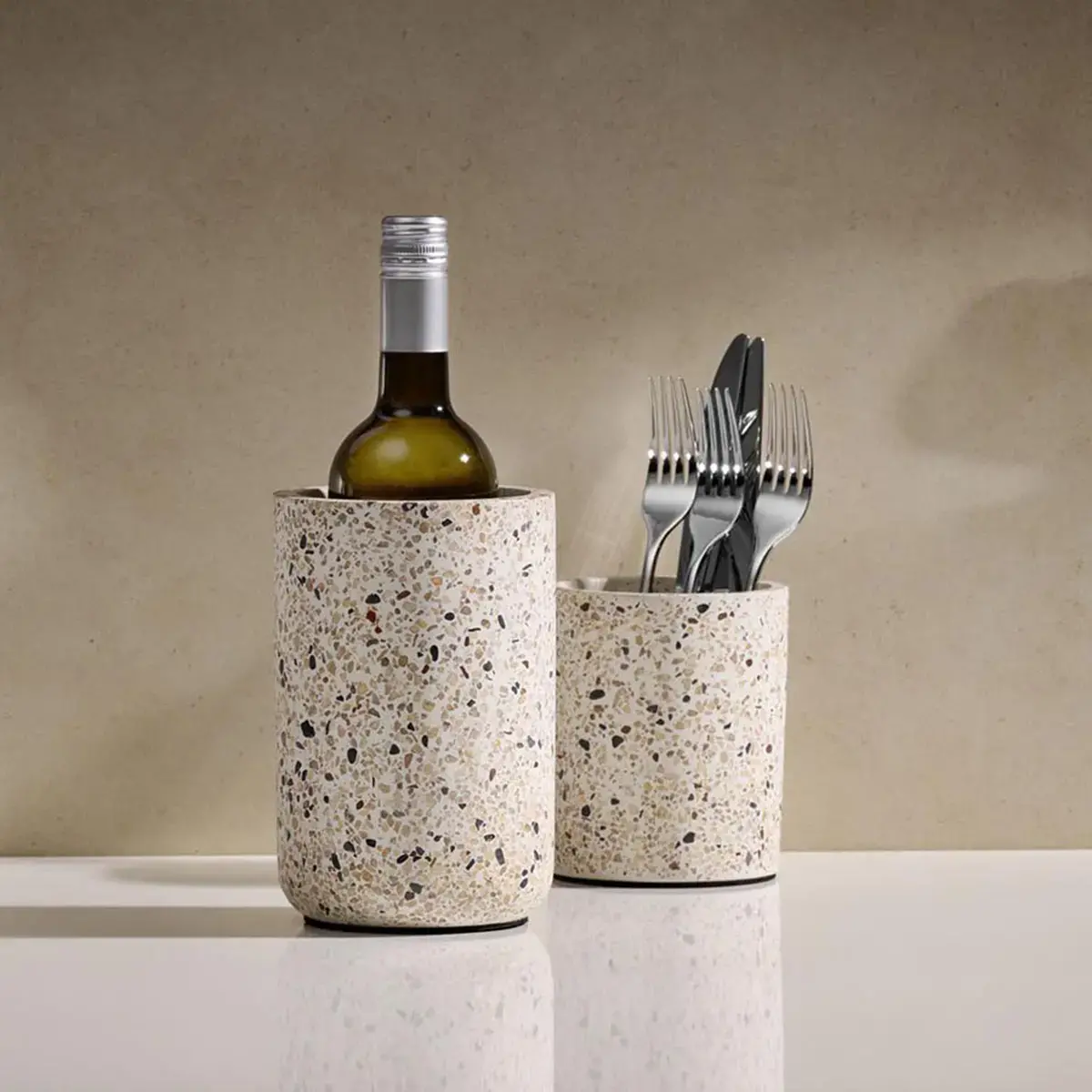 Range-couverts TERRAZZO, béton, beige - Aps photo du produit