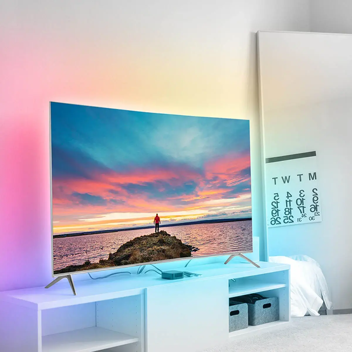Ruban LED RVB avec télécommande, autocollant, 3 m - Logilink photo du produit