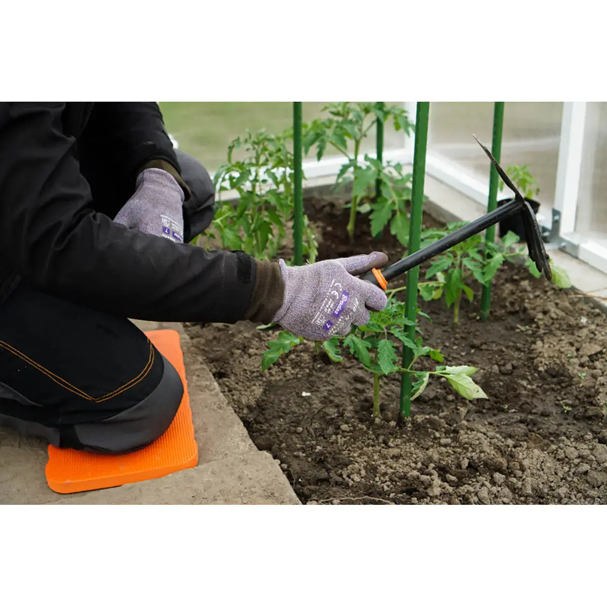Planche pour genou, (L)400x(T)200x(H)20mm, orange - Bradas photo du produit
