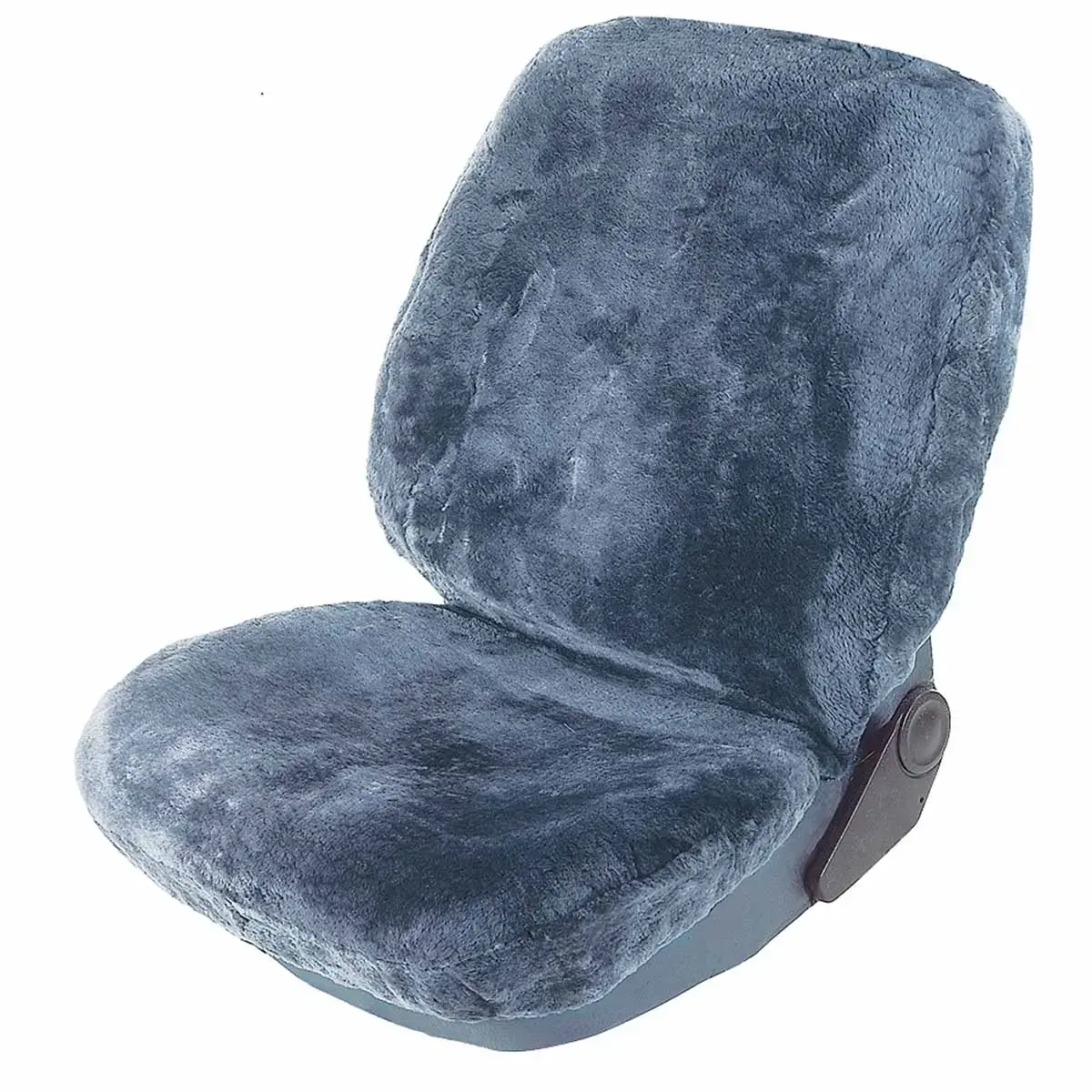 Housse de siège en fourrure d'agneau, anthracite - Iwh photo du produit