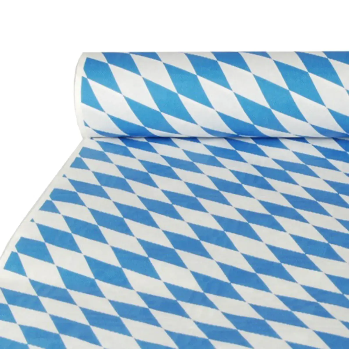 Nappe damassée - (l) 1,0 x (L) 10 m - Bleu bavarois - Papstar photo du produit