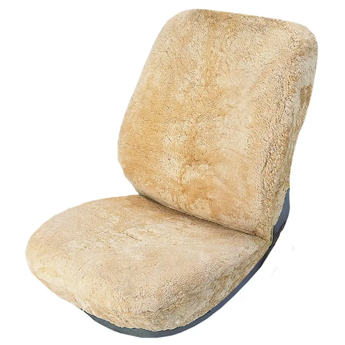 Housse de siège en fourrure d'agneau - Beige - IWH photo du produit