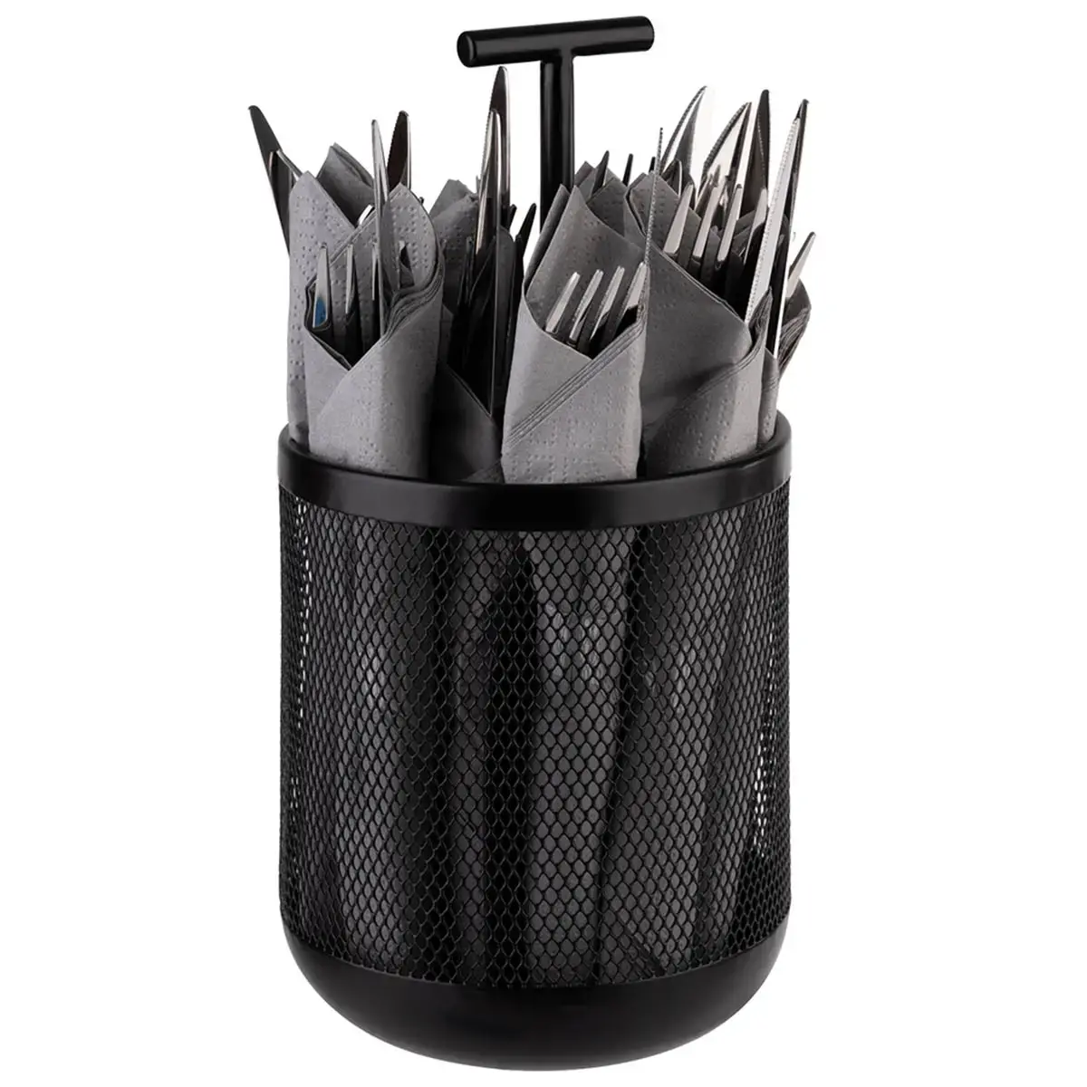 Range-couverts DART, en m&eacute;tal, noir - Aps photo du produit