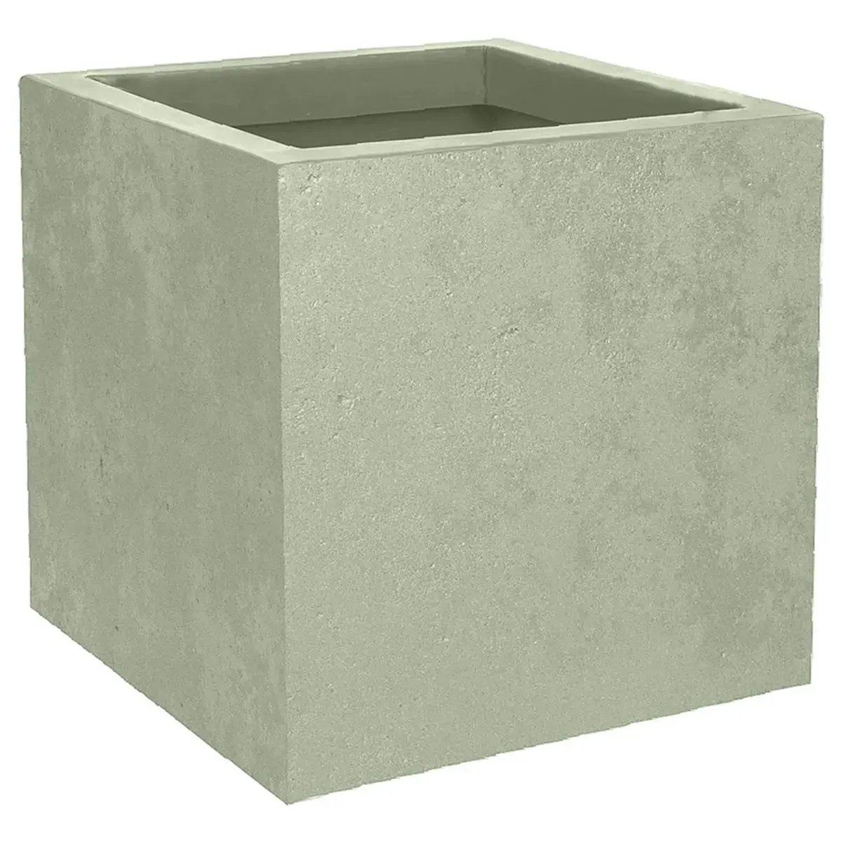 Bac à plantes BASALT UP, cubique, 295 mm, vert amande - Eda Fontaine photo du produit