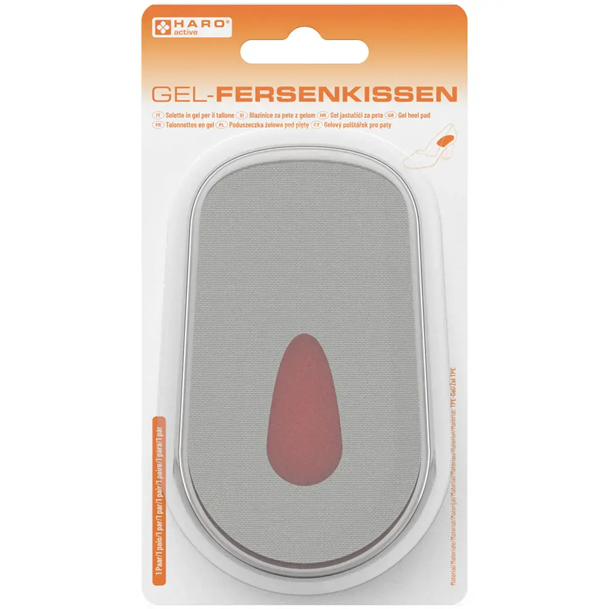 Talonnette en gel pour femme, gel TPE, 1 paire - Haro photo du produit