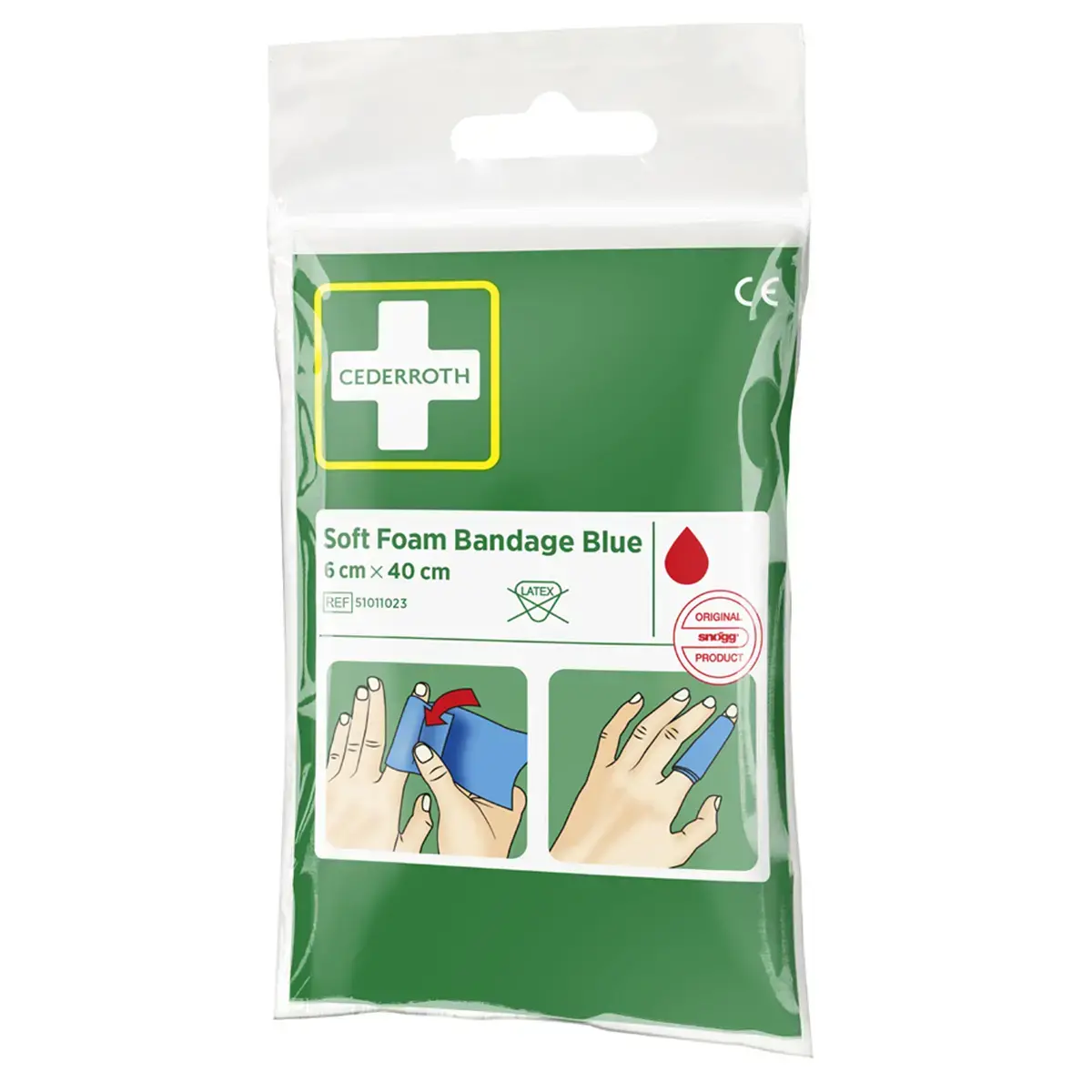 Pansement 'Soft Foam Bandage', bleu - Cederroth photo du produit