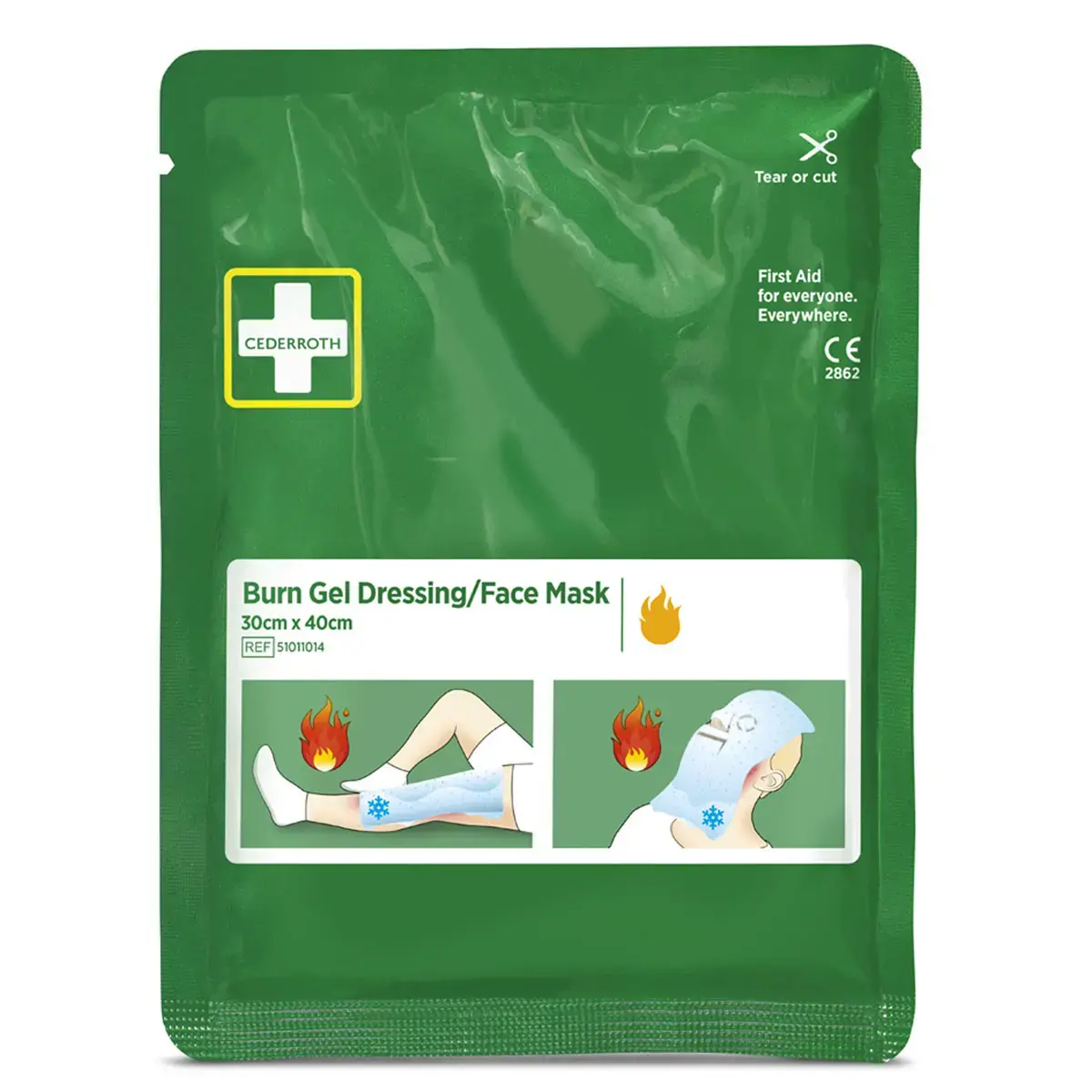 Compresse gel pour brûlures Dressing, 300 x 400 mm - Cederroth photo du produit