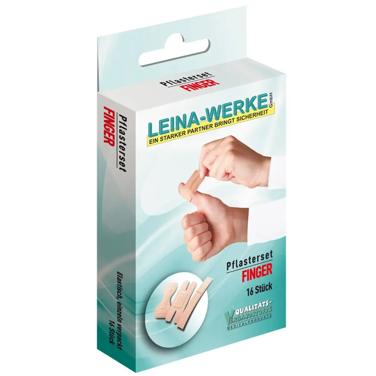 Kit de sparadrap 'Doigt', 16 pi&egrave;ces, couleur chair - Leina-Werke photo du produit