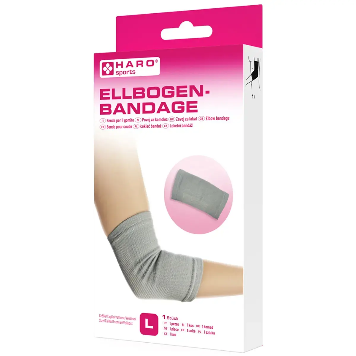 Bandage sportif 'Coude', taille: XL, gris - Haro photo du produit