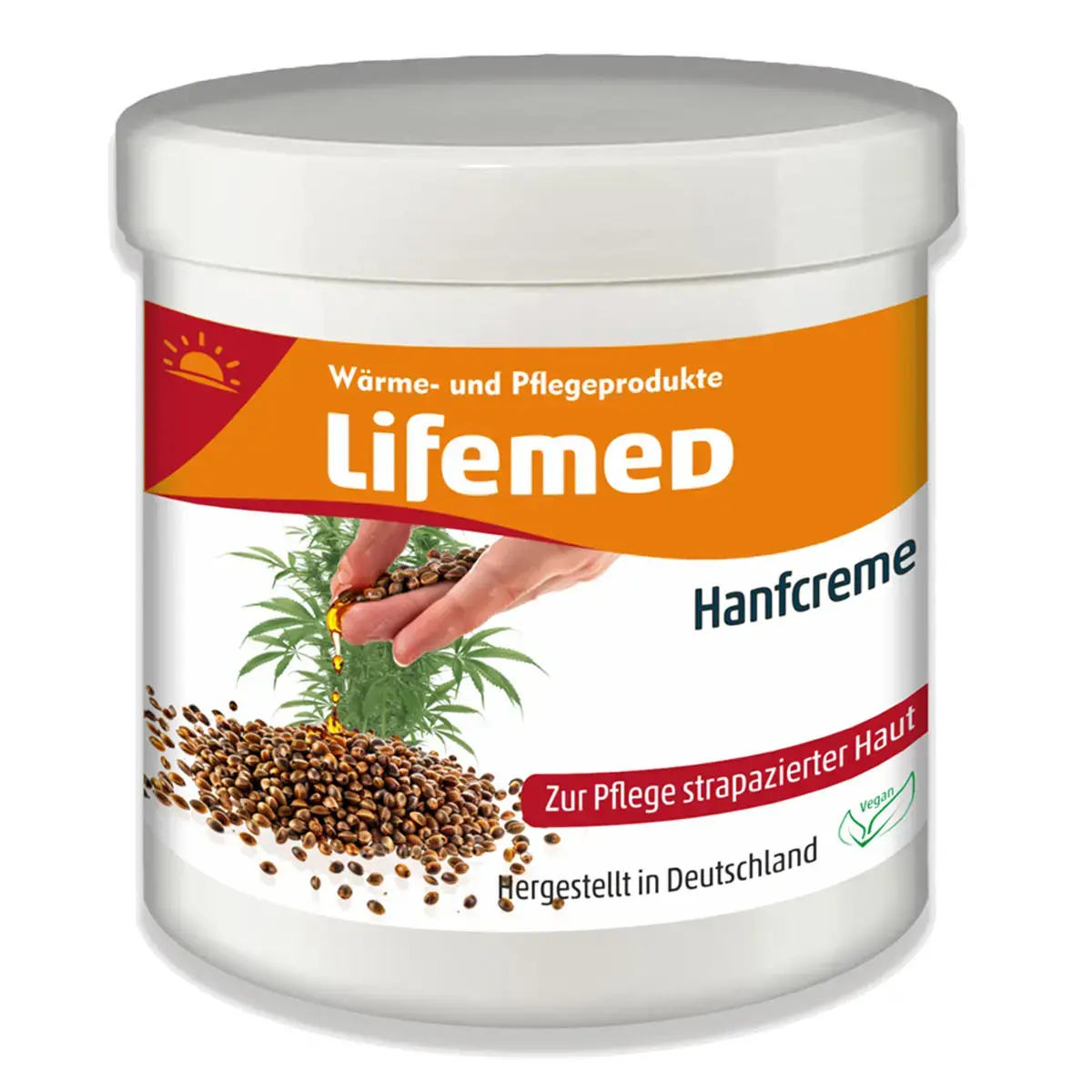 Crème de chanvre, pot de 250 ml - Lifemed photo du produit