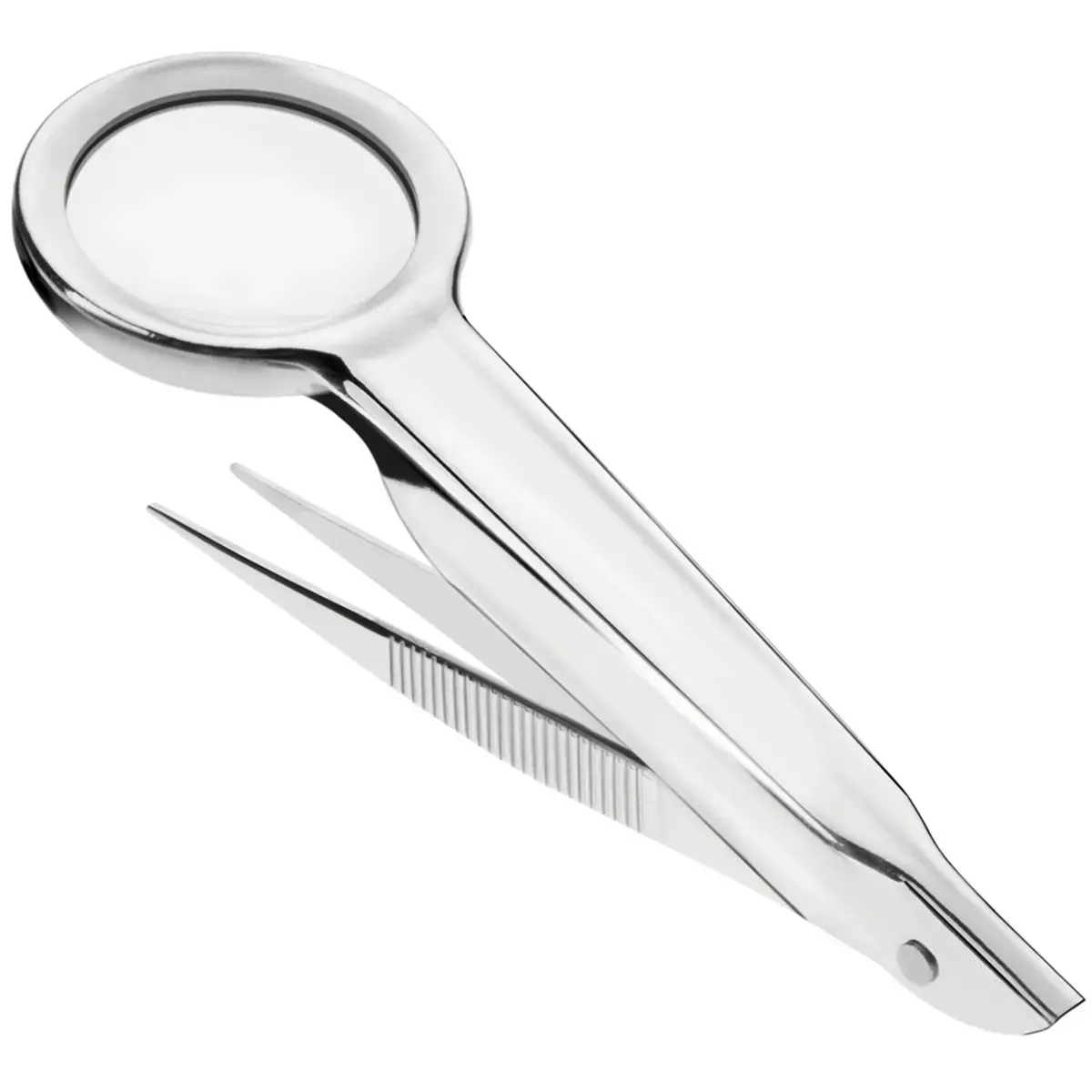 Pince précelle avec loupe, argent - First Aid Only photo du produit