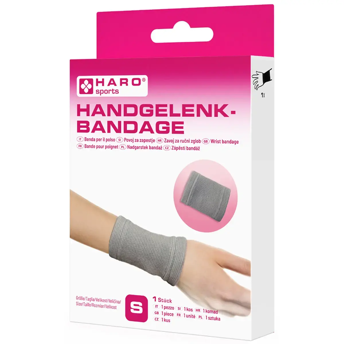 Bandage sportif 'Poignet', taille: XL, gris - Haro photo du produit